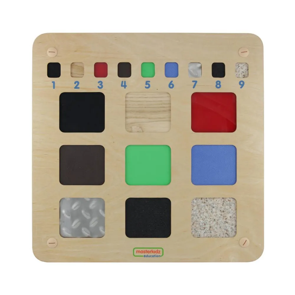 MASTERKIDZ Tablica Edukacyjna Rozpoznawanie Materiałów Faktur Zmysł Dotyku