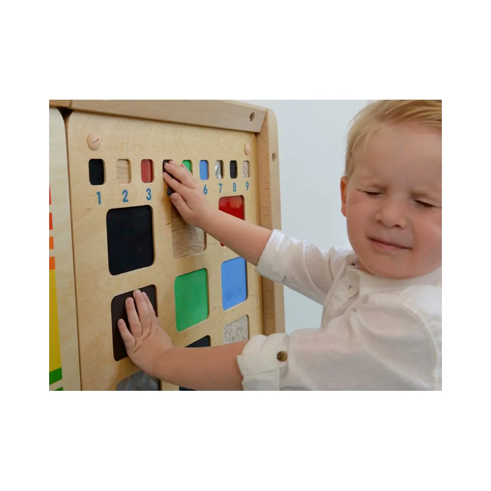 MASTERKIDZ Tablica Edukacyjna Rozpoznawanie Materiałów Faktur Zmysł Dotyku