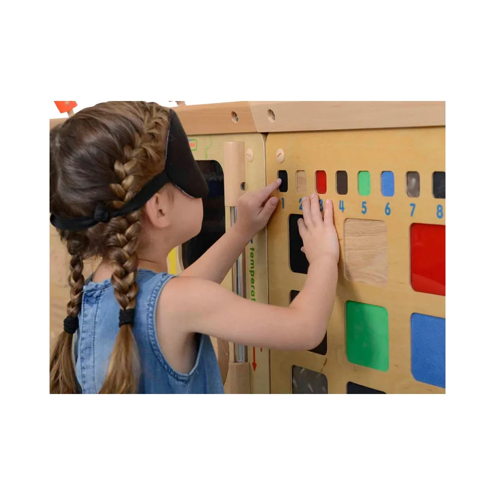 MASTERKIDZ Tablica Edukacyjna Rozpoznawanie Materiałów Faktur Zmysł Dotyku