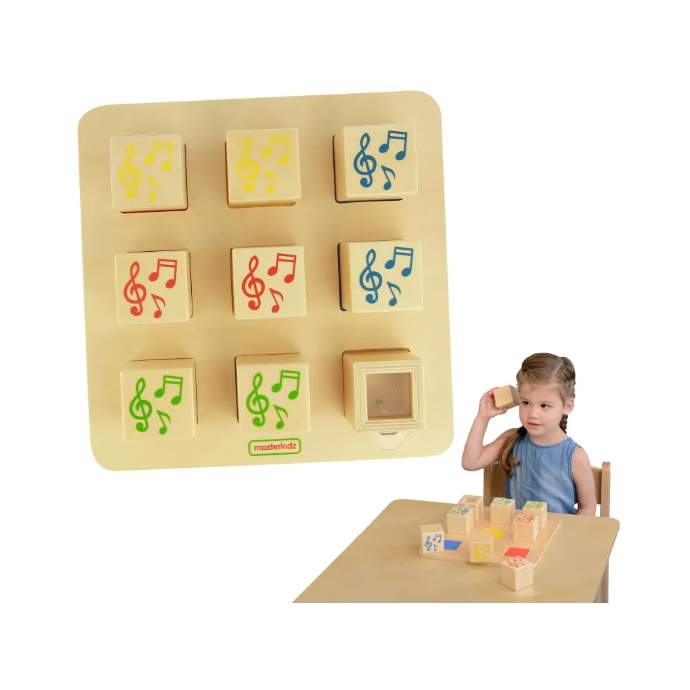 MASTERKIDZ Drewniany Sorter Sensoryczny Łączenie Dźwięków Montessori