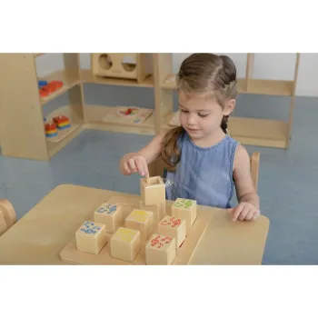 MASTERKIDZ Drewniany Sorter Sensoryczny Łączenie Dźwięków Montessori