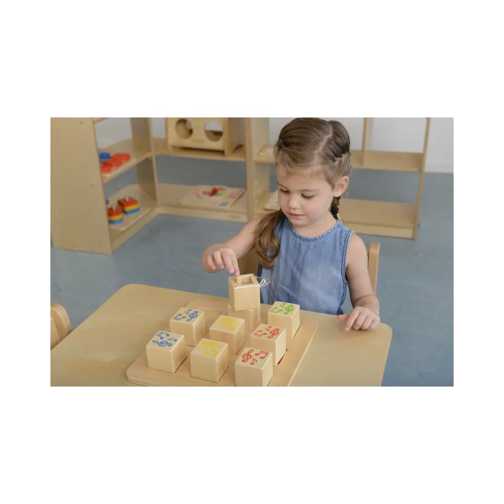 MASTERKIDZ Drewniany Sorter Sensoryczny Łączenie Dźwięków Montessori