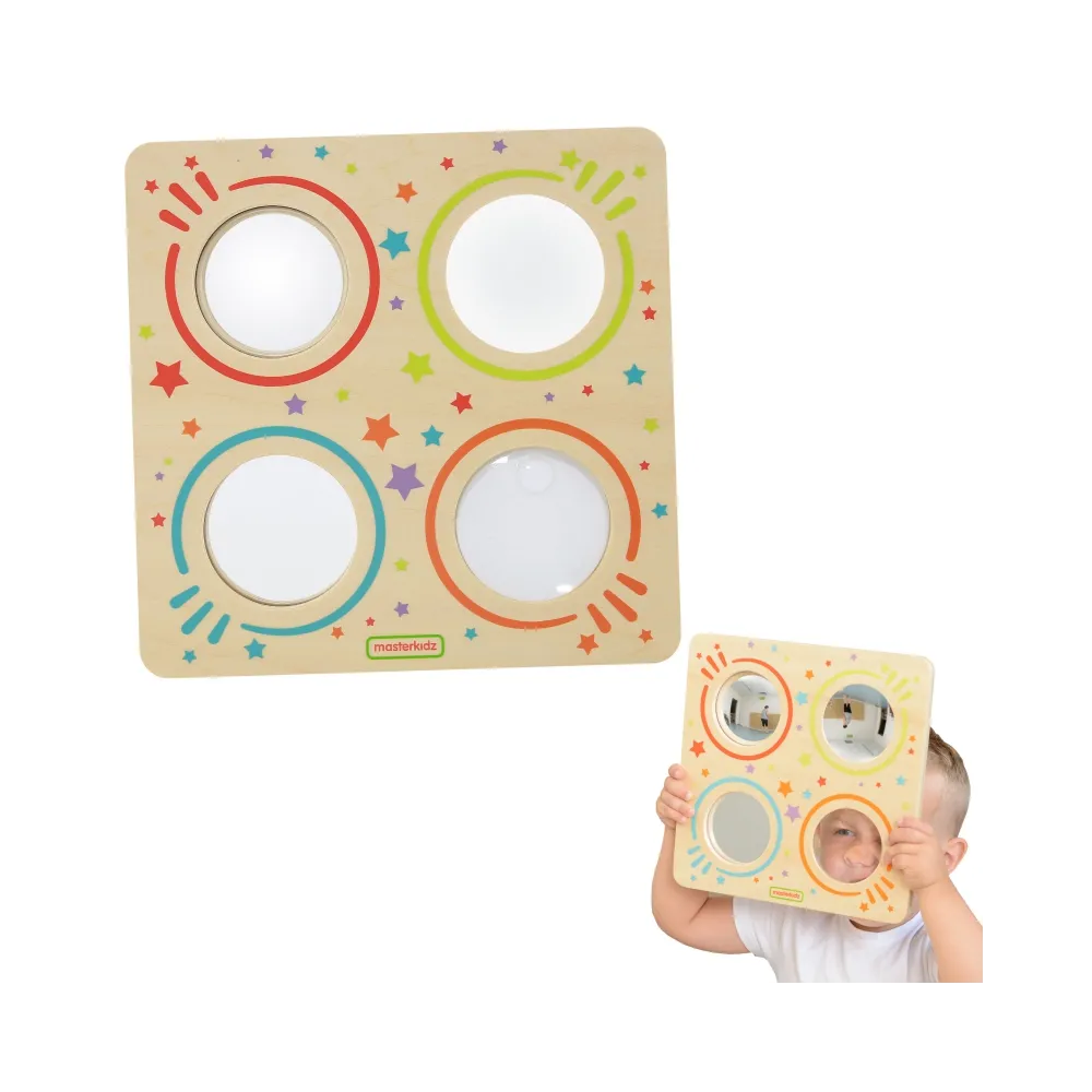 MASTERKIDZ Sensoryczna Tablica Lustra I Soczewki Zakrzywienia Obrazu Montessori