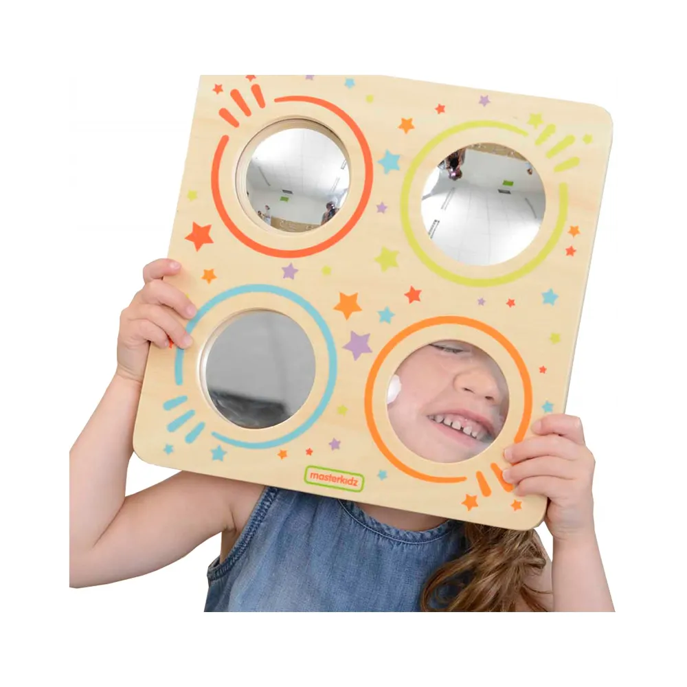 MASTERKIDZ Sensoryczna Tablica Lustra I Soczewki Zakrzywienia Obrazu Montessori