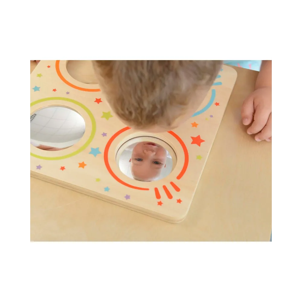 MASTERKIDZ Sensoryczna Tablica Lustra I Soczewki Zakrzywienia Obrazu Montessori