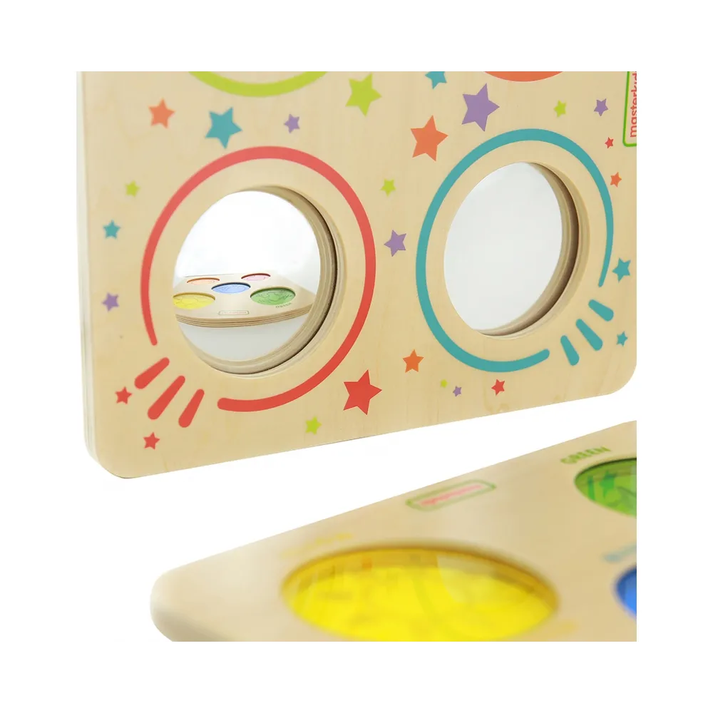 MASTERKIDZ Sensoryczna Tablica Lustra I Soczewki Zakrzywienia Obrazu Montessori