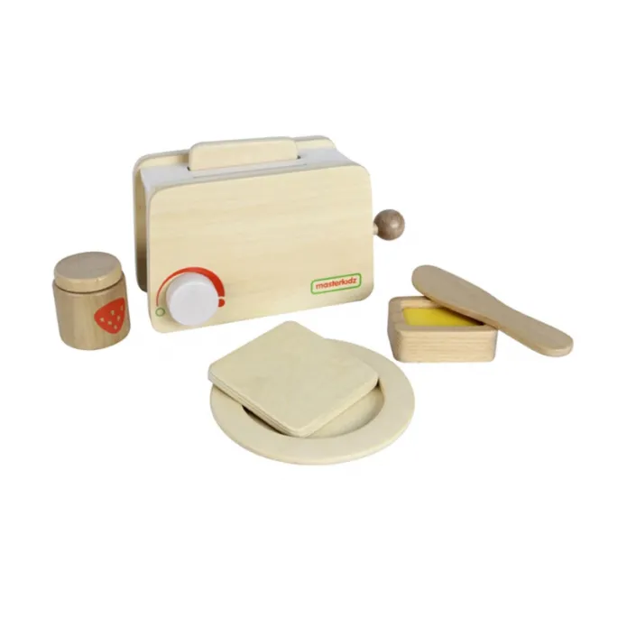 Zestaw edukacyjny - drewniany toster i akcesoria