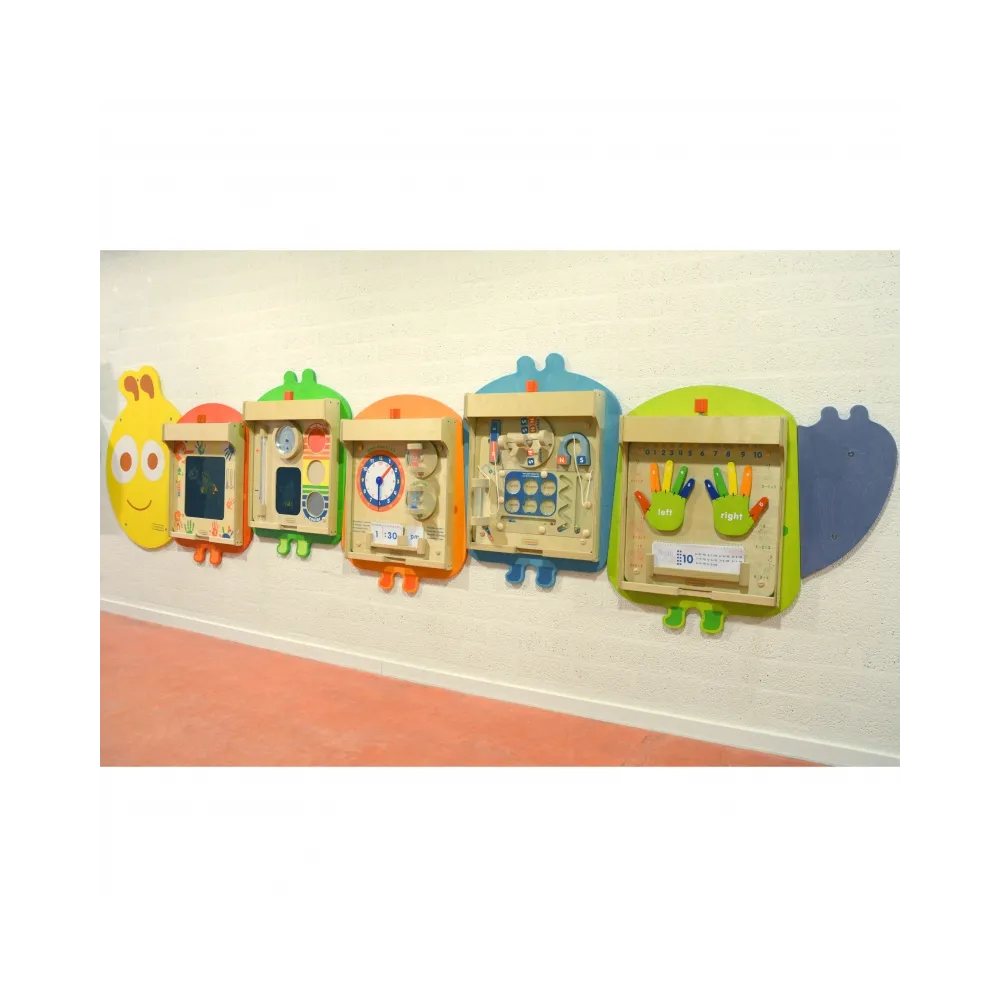 MASTERKIDZ System do Montażu 5 Ściennych Tablic Edukacyjnych Flex - Gąsienica