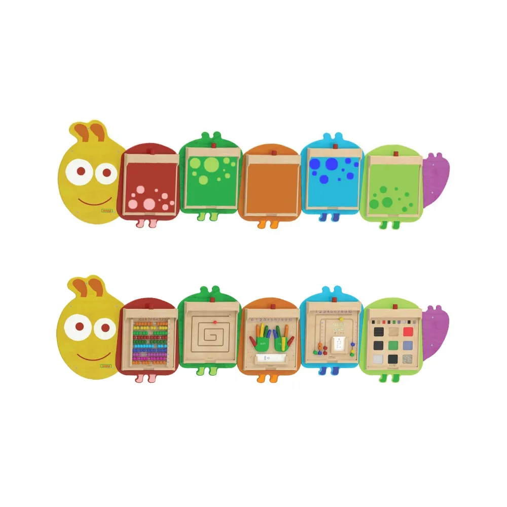 MASTERKIDZ System do Montażu 5 Ściennych Tablic Edukacyjnych Flex - Gąsienica