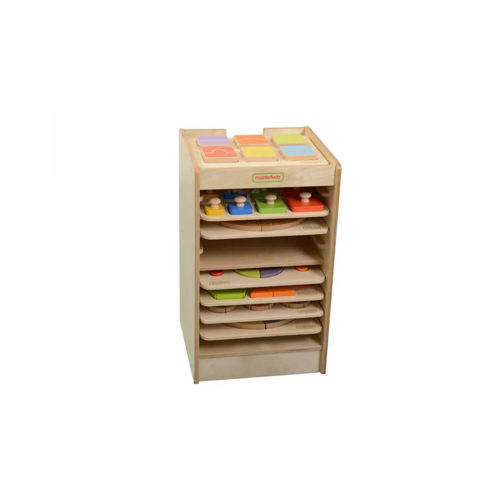 MASTERKIDZ Szafeczka Do Przechowywania Tabliczek Edukacyjnych I Gier 10 Sztuk Kółka