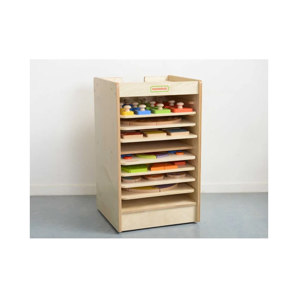 MASTERKIDZ Szafeczka Do Przechowywania Tabliczek Edukacyjnych I Gier 10 Sztuk Kółka