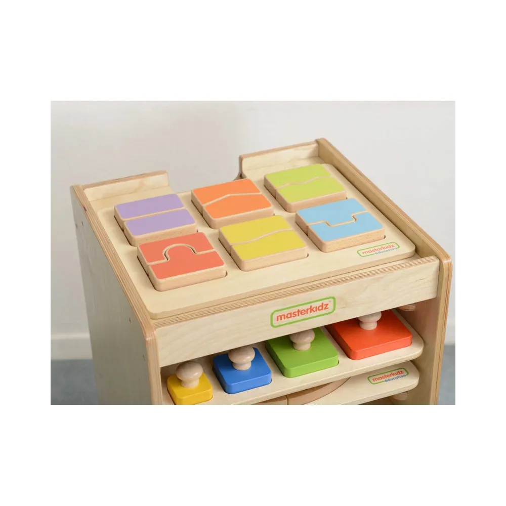 MASTERKIDZ Szafeczka Do Przechowywania Tabliczek Edukacyjnych I Gier 10 Sztuk Kółka