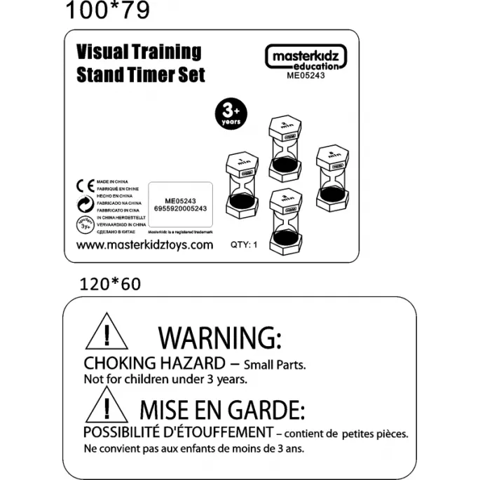 Nauka o czasie z kolorowymi klepsydrami dla każdego dziecka.