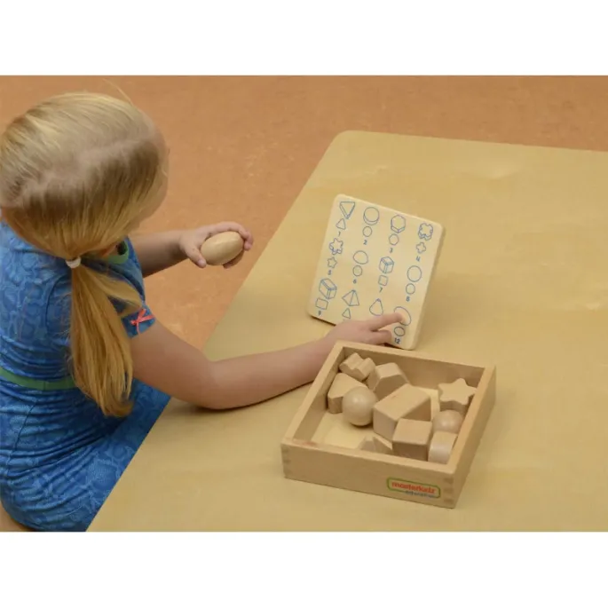 Praktyczne pudełko na drewniane figurki Masterkidz