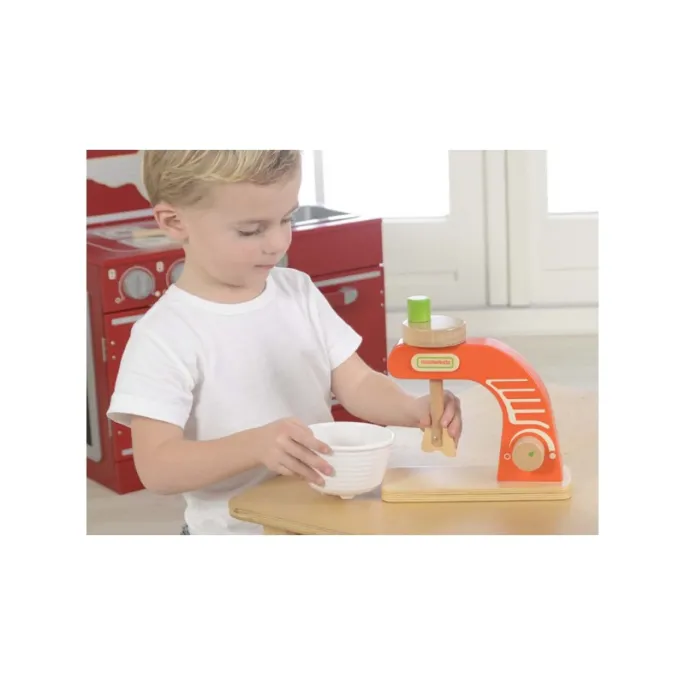Realistyczny mikser z korbką do zabawy dla maluchów