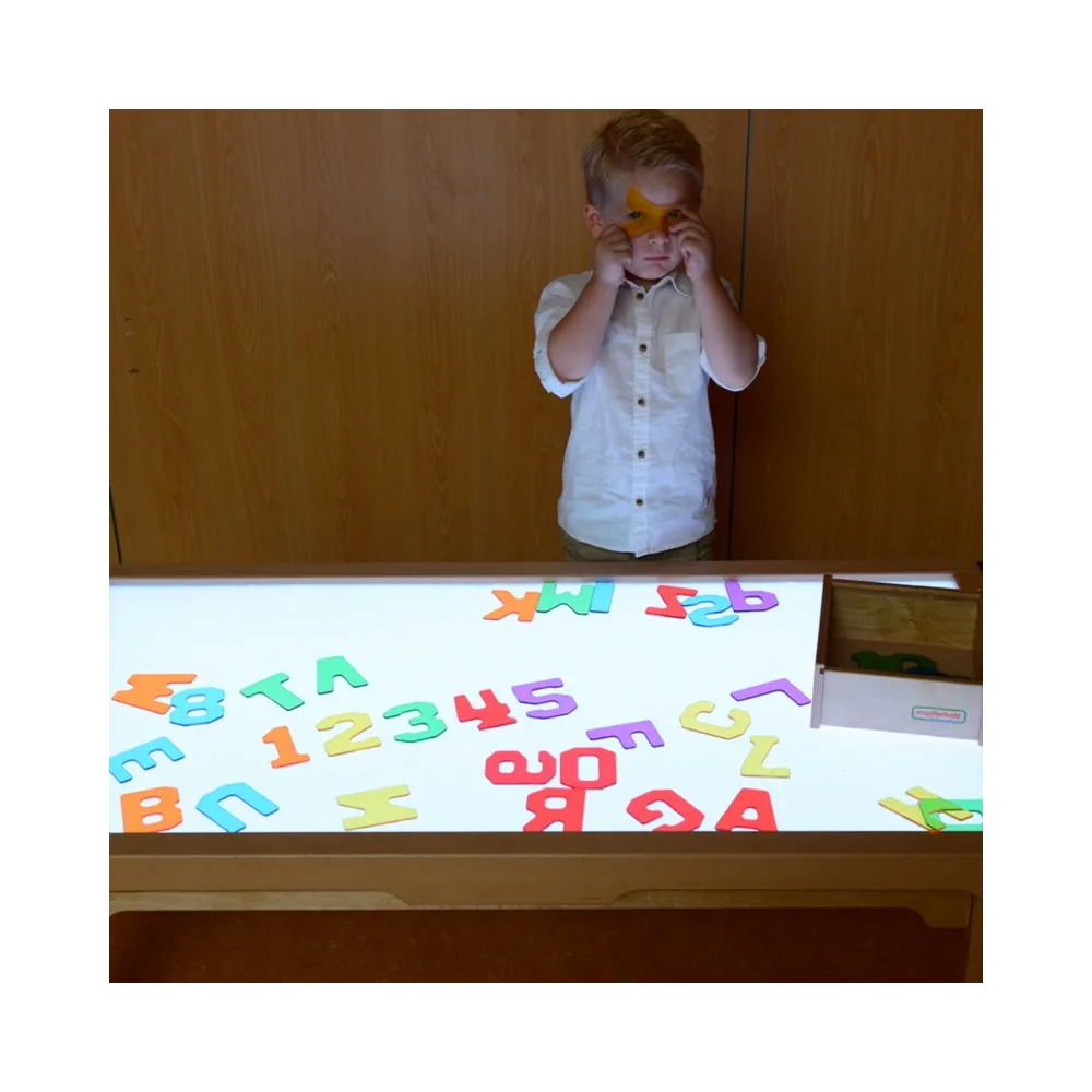 MASTERKIDZ Przezroczyste Cyfry i Litery 38 szt. Montessori