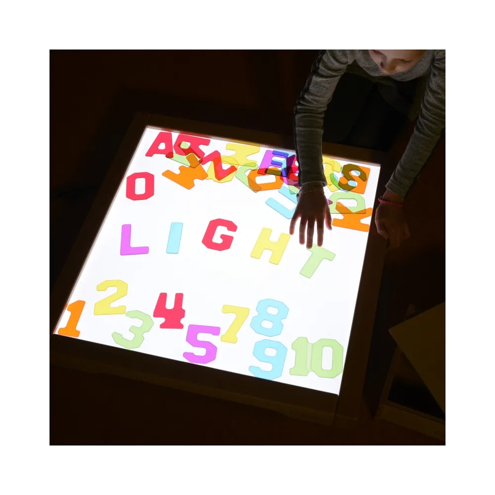 MASTERKIDZ Przezroczyste Cyfry i Litery 38 szt. Montessori