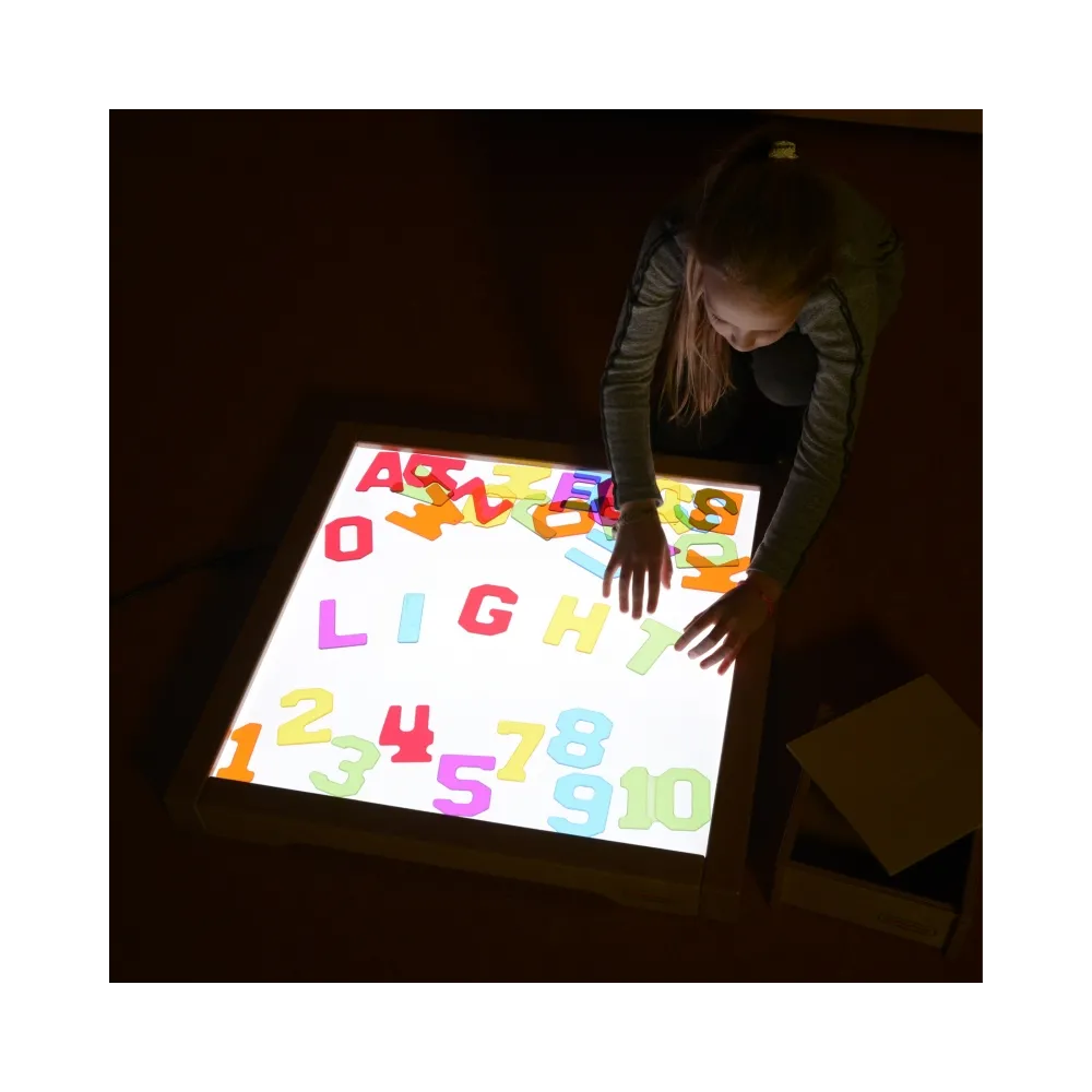 MASTERKIDZ Przezroczyste Cyfry i Litery 38 szt. Montessori