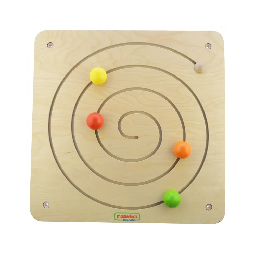MASTERKIDZ Tablica Przesuwna Spiralny Labirynt Montessori