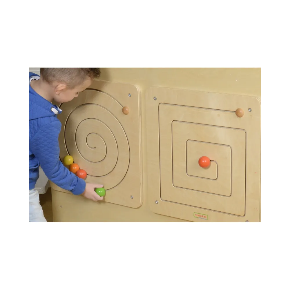 MASTERKIDZ Tablica Przesuwna Spiralny Labirynt Montessori