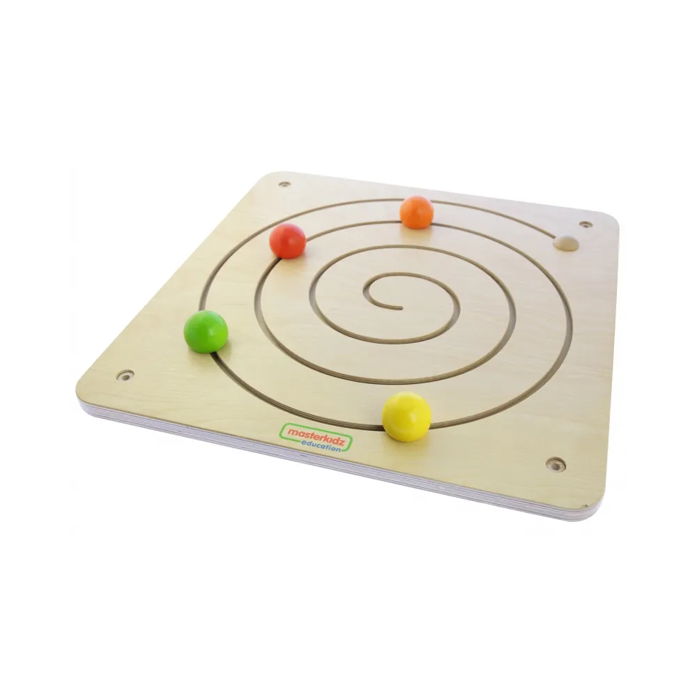 MASTERKIDZ Tablica Przesuwna Spiralny Labirynt Montessori
