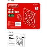 MASTERKIDZ Tablica Przesuwna Spiralny Labirynt Montessori