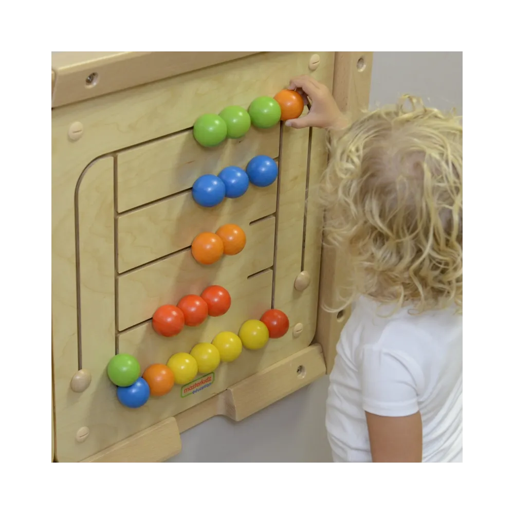 MASTERKIDZ Tablica Ścienna Edukacyjna Labirynt Koraliki Montessori