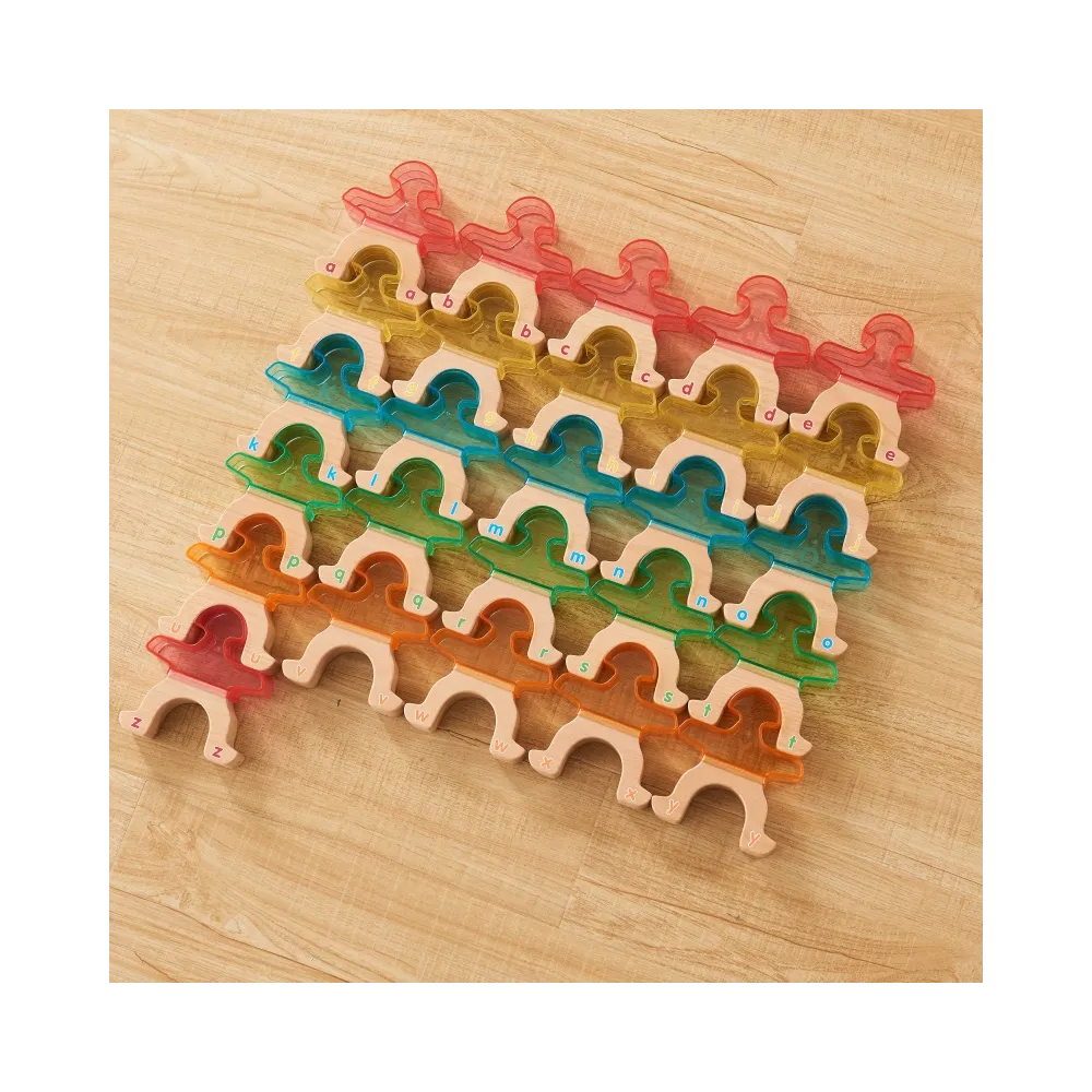 MASTERKIDZ Gra zręcznościowa Balansujące ludziki Figurki alfabet 26 szt.