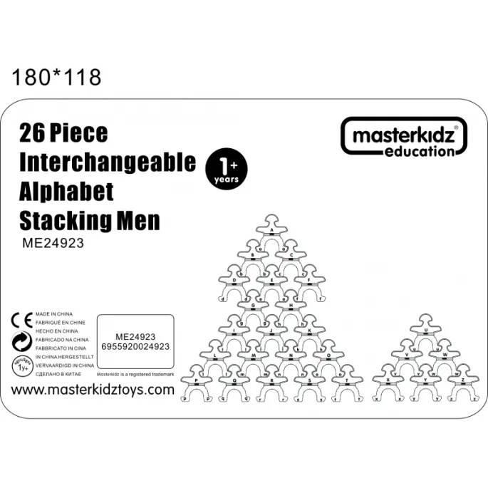 Zestaw do zabawy i nauki literek alfabetu