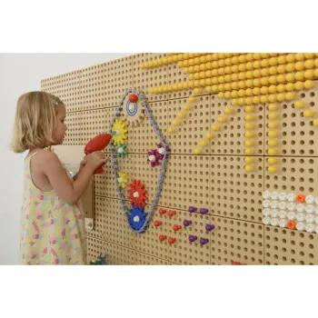 MASTERKIDZ Koła Zębate i Łańcuch 79 El. Zbuduj Własny Mechanizm Do Tablic STEAM