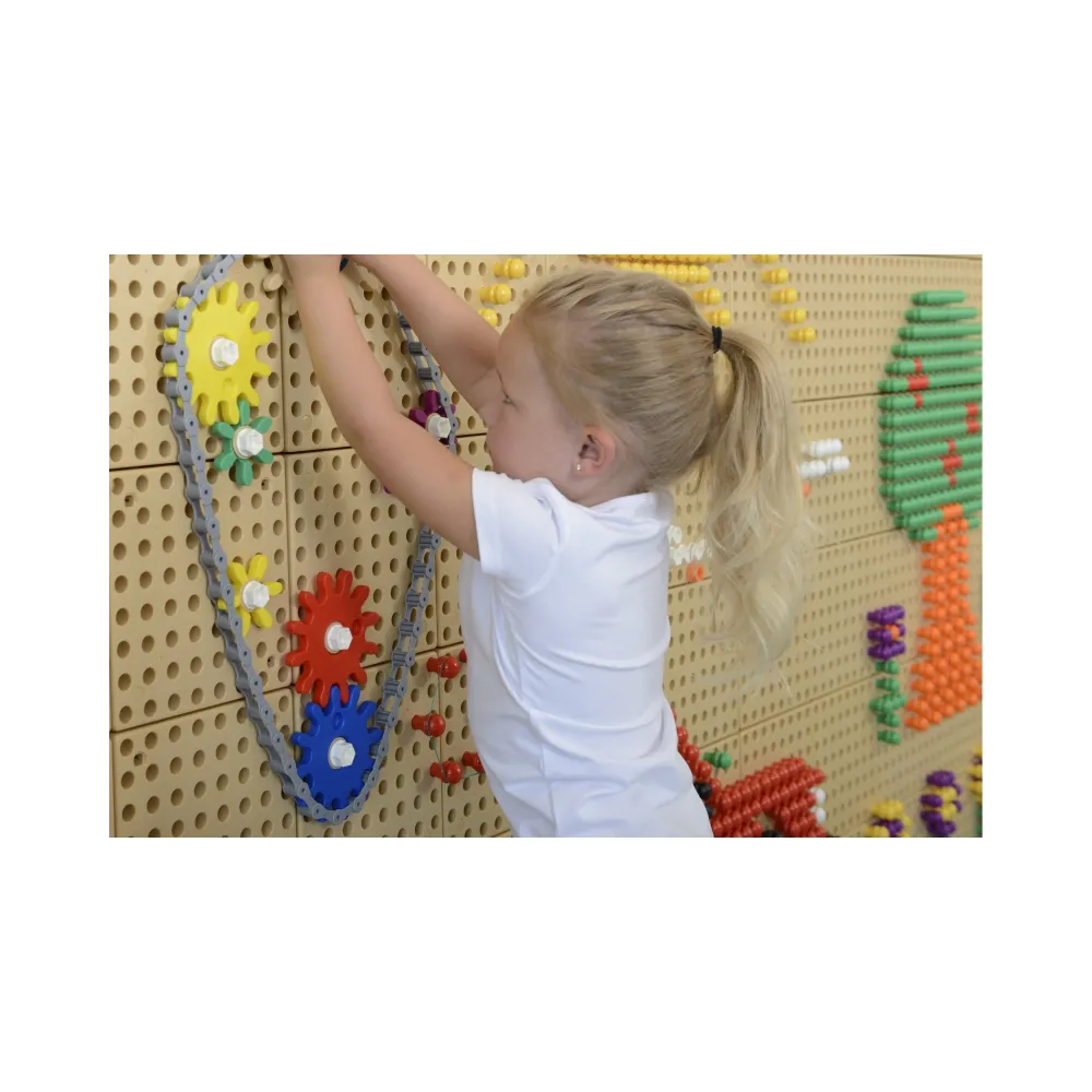 MASTERKIDZ Koła Zębate i Łańcuch 79 El. Zbuduj Własny Mechanizm Do Tablic STEAM