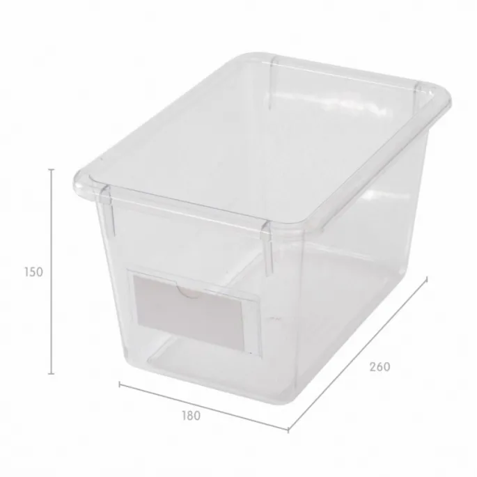 Kompletny zestaw 6 pojemników na elementy do zabawy i nauki