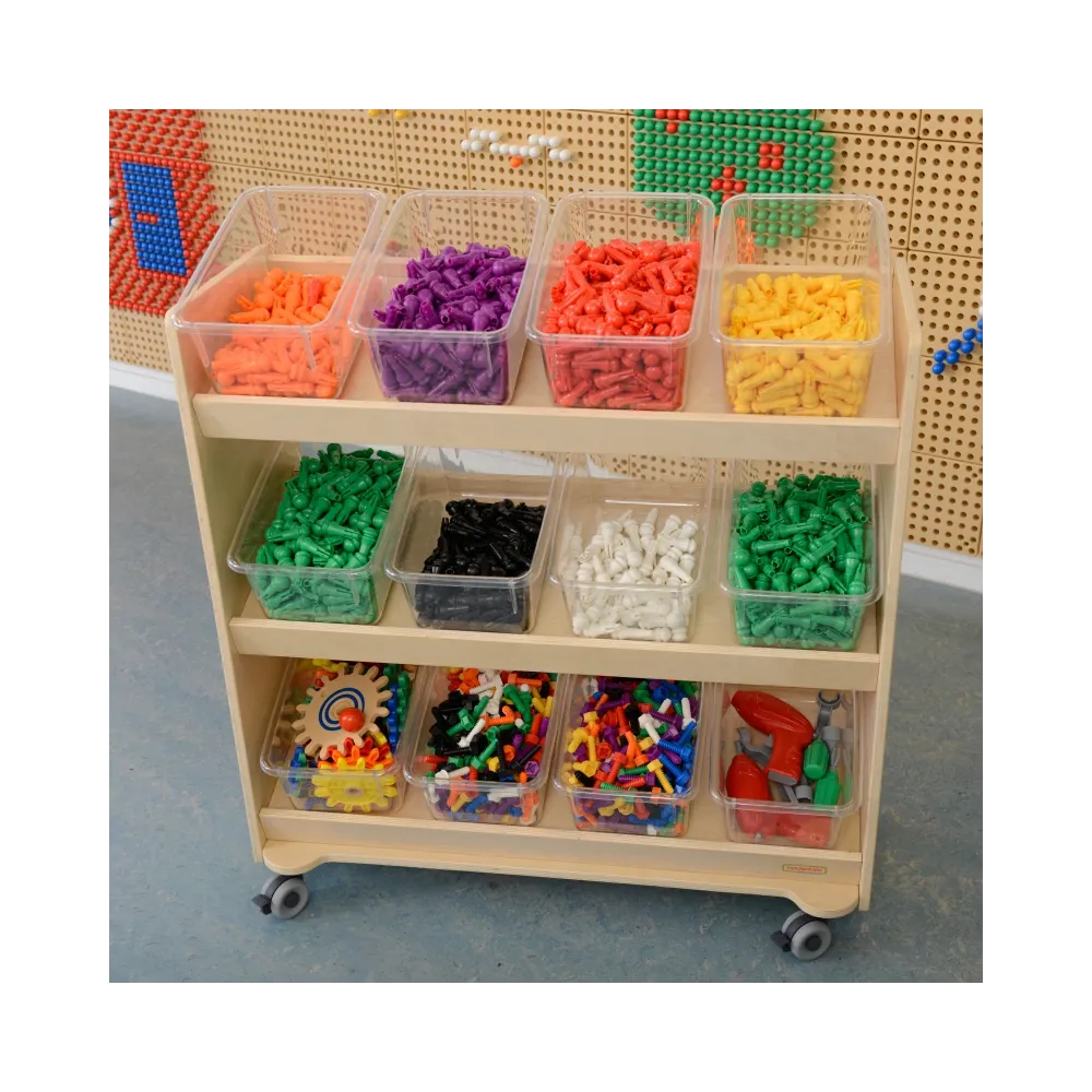 MASTERKIDZ Akrylowe Pojemniki Na Elementy Do Tablicy STEM 6 Sztuk