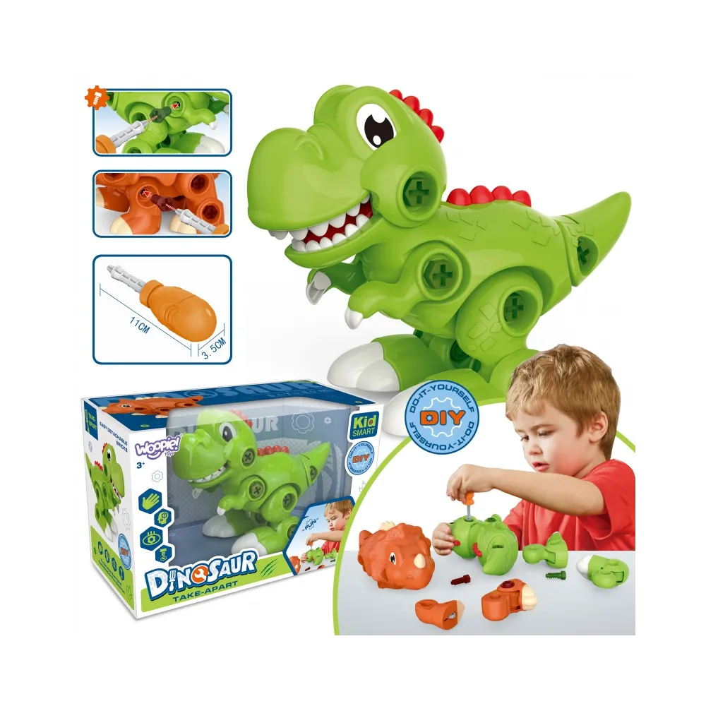 WOOPIE Dinozaur Do Skręcania Zestaw Konstrukcyjny + Śruborkęt