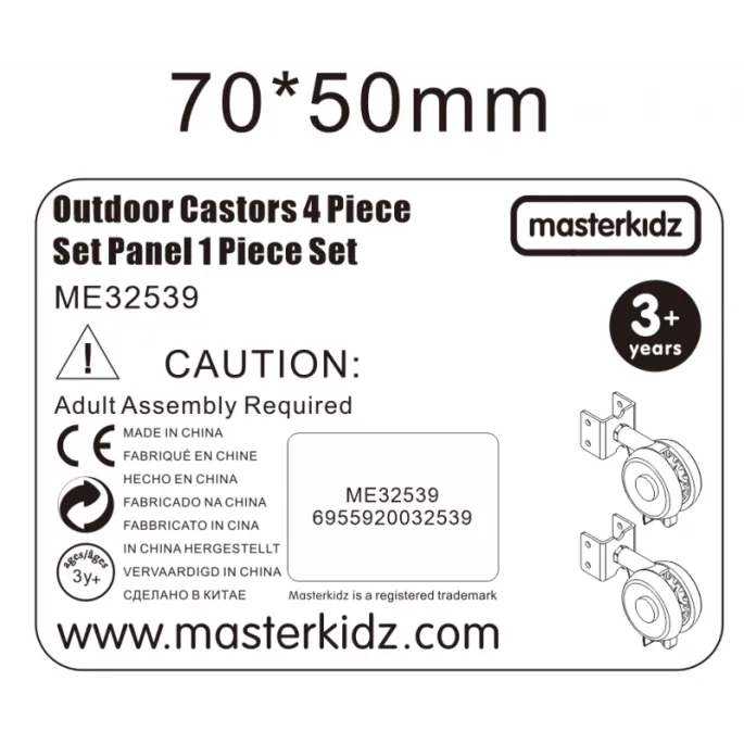 Uniwersalne kółka pasujące do większości tablic