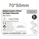 MASTERKIDZ Kółka do Tablicy Wolnostojących STEM 4 szt.