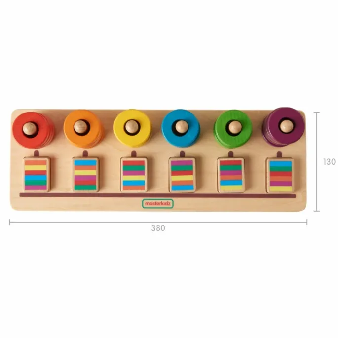 Tablica MASTERKIDZ do nauki rozpoznawania kolorów i sekwencjonowania