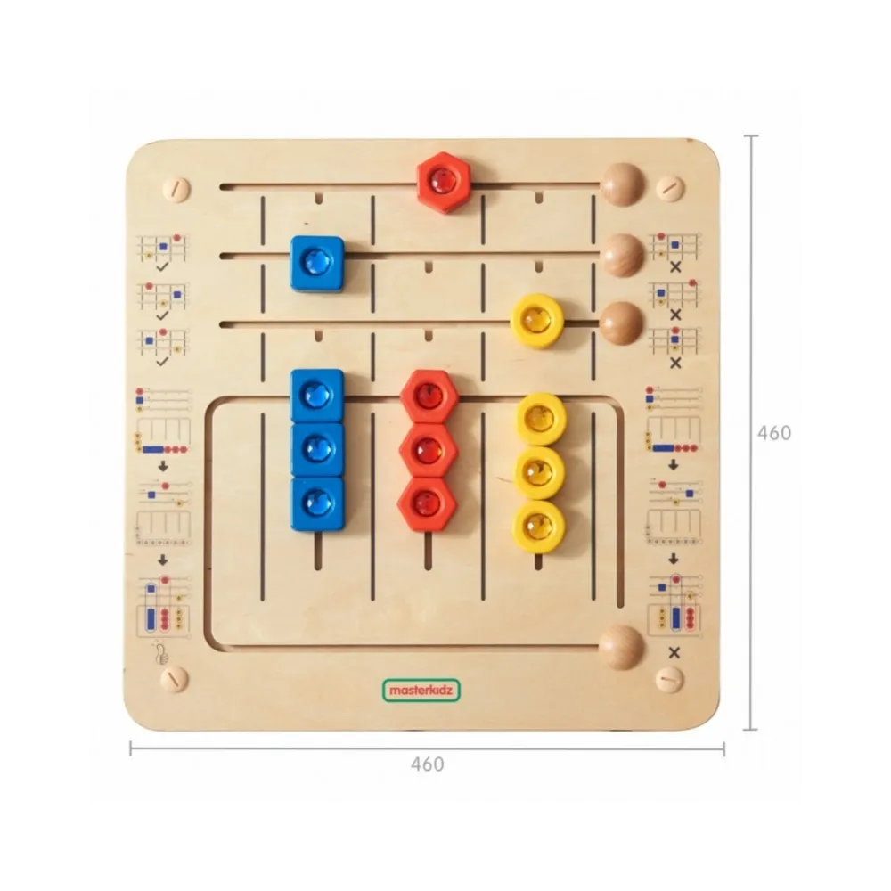 MASTERKIDZ Układanka Sortowanie Diamentów - Tablica Ścienna Edukacyjna Montessori