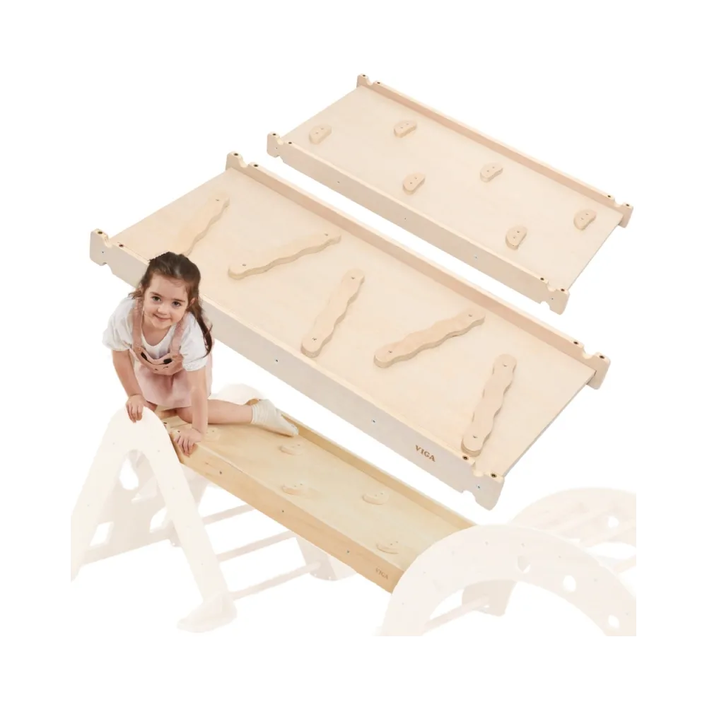 VIGA Drewniana Zjeżdżalnia Prosta Ścianka Wspinaczkowa