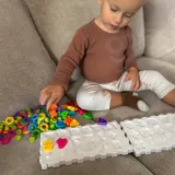 WOOPIE Układanka Montessori Sorter Trening Mózgu Literki Cyferki 139 el