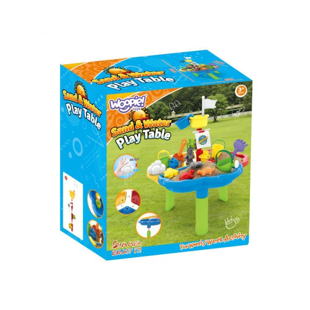 WOOPIE Stolik Wodny Piaskownica 3w1 Statek Piracki 13 el.