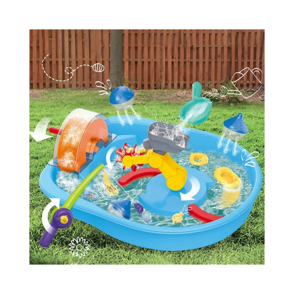 WOOPIE Tor Wodny 2w1 Gra Łowienie Rybek 14el.