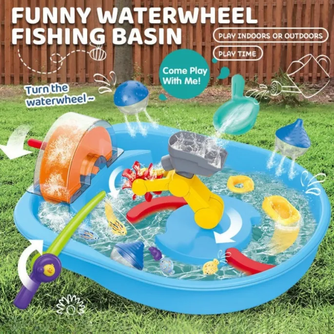 Koło wodne w zestawie zabawki dla małych odkrywców