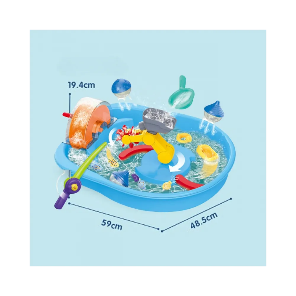 WOOPIE Tor Wodny 2w1 Gra Łowienie Rybek 14el.