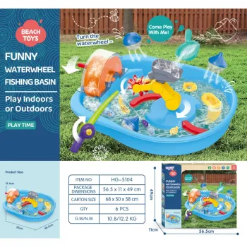 WOOPIE Tor Wodny 2w1 Gra Łowienie Rybek 14el.