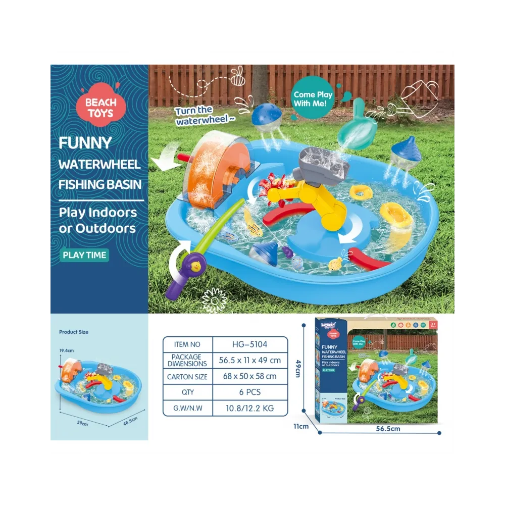 WOOPIE Tor Wodny 2w1 Gra Łowienie Rybek 14el.