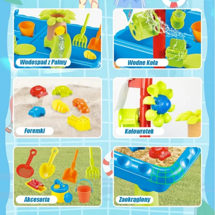 Akcesoria do stolika wodno-piaskowego