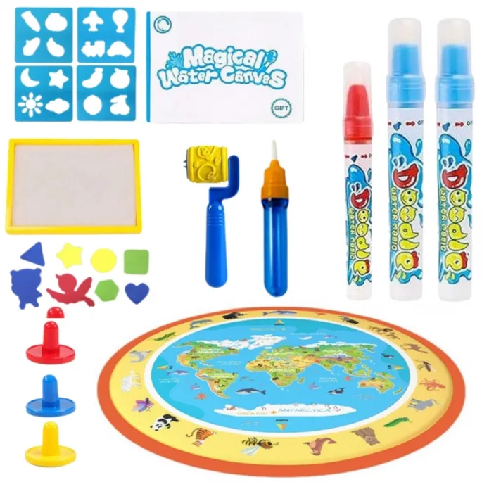 Zestaw 23 elementów do malowania wodą dla dzieci