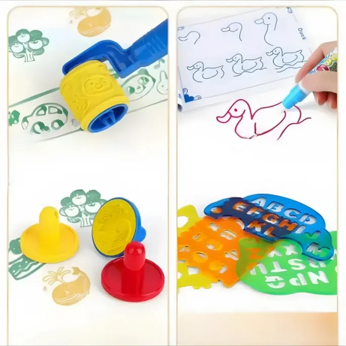 Magiczna mata wodna z ilustracjami zwierząt