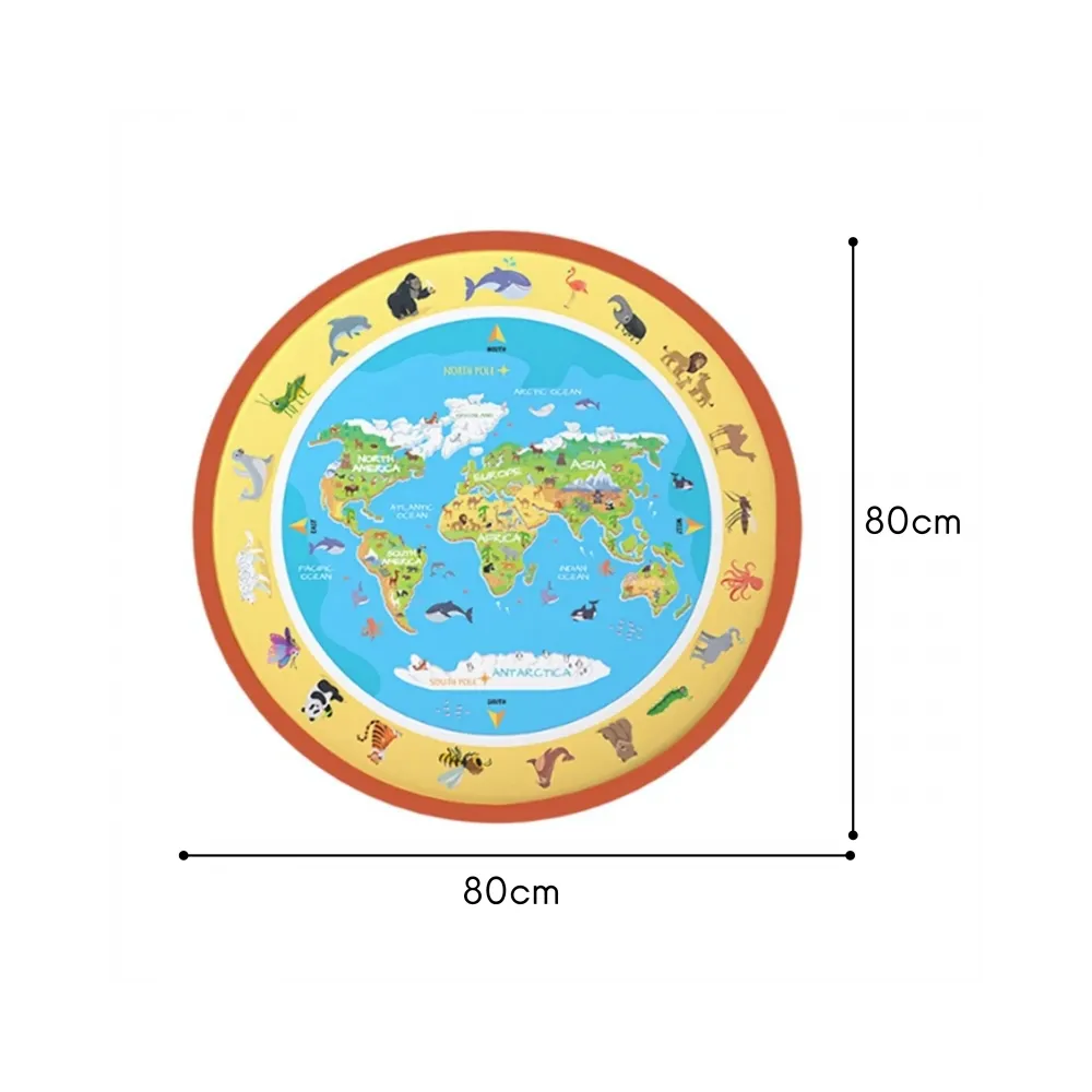WOOPIE Magiczna Mata Wodna do Malowania Okrągła ZOO 23 el.